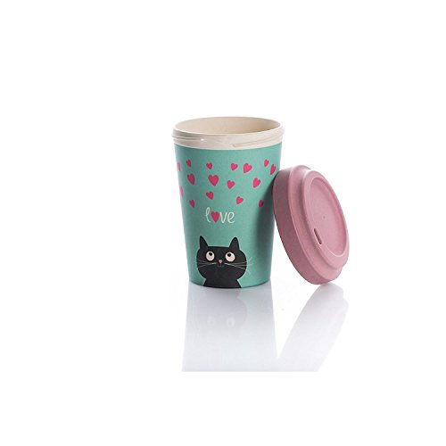 Coffe to go Becher Bamboo Cup (Kitty Love)