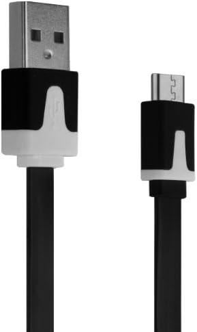 Xylo Flat Data Cable For Micro USB Xylo-Sync, for inscronizzazione and Data Transfer, Anti Tangle System, for Acer Iconia Tab A510, Acer B1-A71, Acer Iconia W700, Acer Iconia Tab A211 &amp; Acer Iconia Tab A110 nero - nero - 1 metro