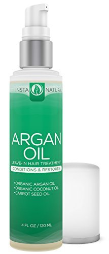 InstaNatural Argan Oil Hair Treatment - Leave in Conditioner with Organic Argan Oil, Jojoba Oil, Coconut Oil, Olive Oil and Shea Butter - Best Hair Care Conditioning Oil - 4 oz RS.1820 (41.00% Off) - Amazon