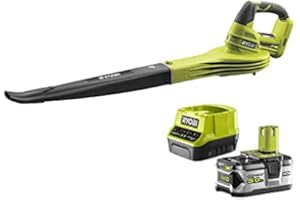 RYOBI Pack souffleur 18V OnePlus OBL1820S - 1 batterie 5.0Ah LithiumPlus - 1 chargeur rapide 2.0Ah RC18120-150