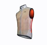 Funkier Small Sleeveless Windbreaker Gillet - Orange, 38 Inch