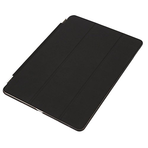 Besmall Neu Ultra Slim Edles iPad Air 2 iPad 6 Hülle – Smart Cover Leder Case Schutz Hülle Tasche + Back Case – inkl. Displayschutzfolie Reinigungstuch Stift mit Multi Ständer Auto Sleep Wake (iPad Air 2/iPad 6, Farbe:Schwarz) - 3