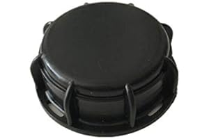 BE-TOOL IBC Tank Fitting,1PC IBC Tank Accessories End Cap S60X6 60 mm Coarse Thread IBC Tote Tank Cover(Standard Seals)