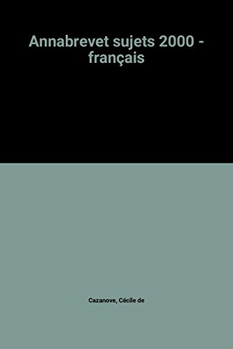 couverture de : Annabrevet : Français