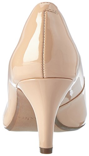 Clarks Arista Abe, Zapatos de Tacón para Mujer, Beige (Nude Patent), 41.5 EU