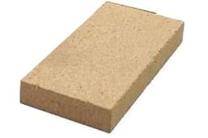 VOYTO Camino, stufa a legna, forno per pizza, barbecue, stufe per abitanti del villaggio, mattone da fuoco in vermiculite di alta qualità, 230 mm x 114 mm x 25 mm