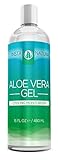 InstaNatural Aloe Vera Gel - Best Pure, Organic & Cold-Pressed Moisturizer for Face & Hair - Great for Dry, Damaged & Aging Skin - Works on Sunburns, Acne, Razor Bumps & Insect Bites - 16 OZ