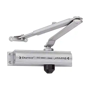 Royal Hardware Aluminium Hydraulic Door Closer, 180x 36 x 39.5mm (Silver)