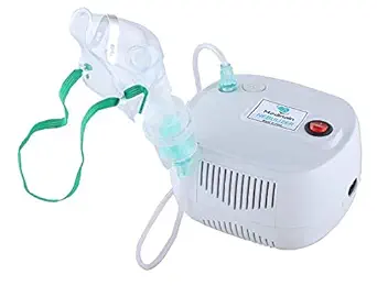 Medinain Compressor Nebulizer With Portable And Light Weight Machine Kit For Adult and Child (White)