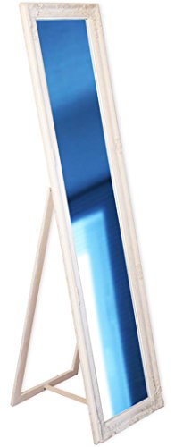 KMH®, Standspiegel mit kunstvollem Rahmen, Farbe: weiss (160 x 40 cm) (#520015) …