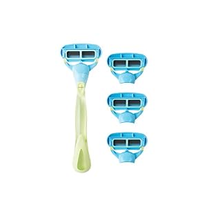 Ladies German Engineered Handle With 4 Replacement 5 Blade Razor Cartridges - Image 2