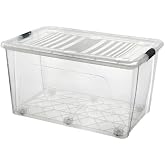Tekerlekli Kilitli Saklama Kutusu 80 Litre Tekerlekli Saklama Kabı