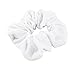 Mytoptrendz® Velvet Scrunchies Ponytail Holder Hair Band Premium Soft Smooth Velvet ( White)