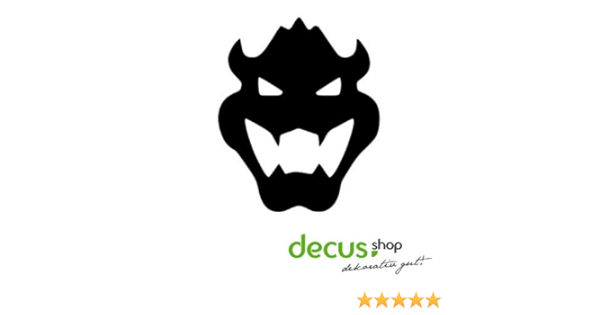 Decus Mario Bowser Kopf Sticker Oem Jdm Style Aufkleber Amazon De Auto Motorrad