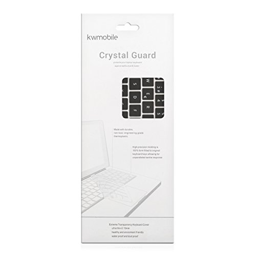 kwmobile Silikon Tastaturschutz QWERTY (Spanien) für Apple MacBook Pro 13″ / 15″ (Modelle ab Ende 2016) Touchbar Schwarz - 6