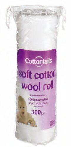 Cottontails Cotton Wool Roll 300G X 12, (Price Inclusive Of 20% Vat), [Importado De Reino Unido]