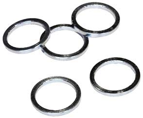 VWP ENTRETOISE BAGUE DE REHAUSSE POTENCE VELO VTT ALUMINIUM ARGENT 1P 3MM