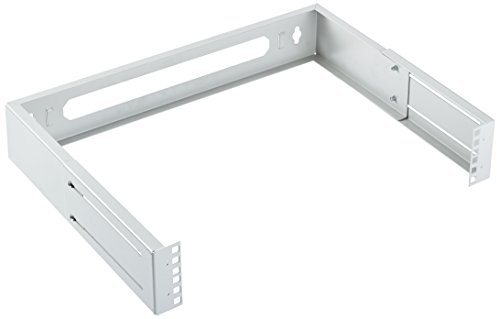 DIGITUS Professional 2HE Wandbefestigungs Patch Halter, unmontiert, Flachpaket, Grau