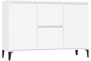 vidaXL Credenza Bianca 102x35x70 cm in Legno Multistrato
