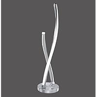 9141 – 55 – Lámpara de mesa, 1 x LED/acero 7,20 W/3000 K, 1 x LED/4,80 W