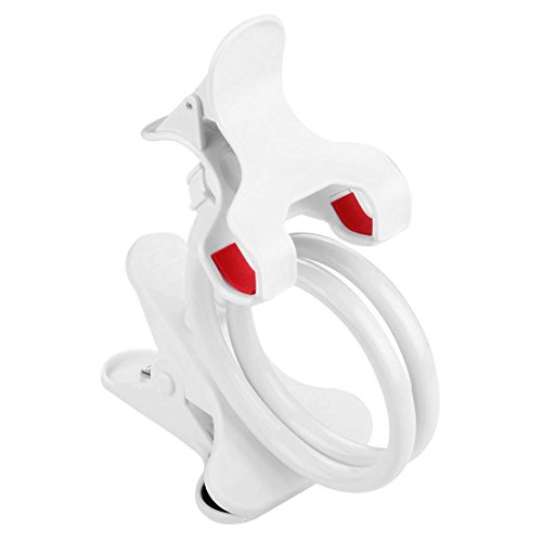 Handyhalterung Universal Handyhalter Lazy Mount Schwanenhals bis 55cm LÃ¤nge frei einstellbar 360Â° drehbar mit Kugelgelenk fÃ¼r alle Handy/Smartphone-Modelle bis 11,5cm Breite Clip Holder WeiÃŸ wortek