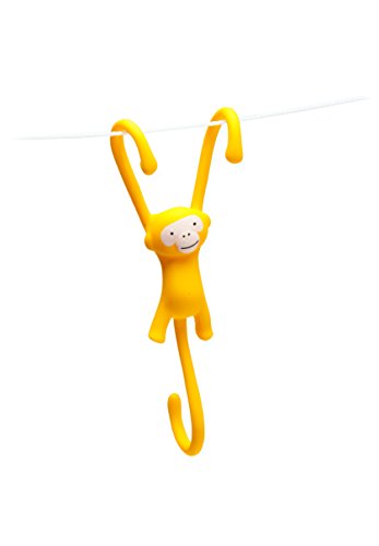 Preisvergleich Produktbild Monkey Business Geschirrhaken zum Aufhängen von Geschirr Gelb