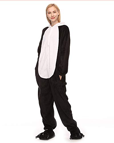 Pijama disfraz Pok  mon Pikachu Kigurumi para adultos  disfraz de anime y Halloween   color Panda Pja  tama  o X-Large