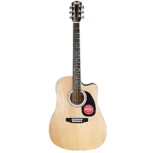 Fender SA-150C dreadnought Squier Guitar Cutway Natural