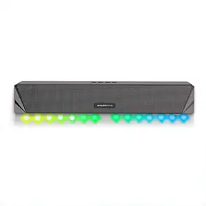 Tooarts TM125 L7 Desktop Speaker Wireless BT 5.0 Soundbar 10W Loudspeaker with RGB Light AUX in USB TF Card Music Playback for TV Latop PC Smartphone