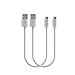 Price comparison product image BestSounds USB cable,Charging Cable-[Pack of 2pcs] 1ft/0.3m Extremely Short USB Charging Cable for Android, Samsung Galaxy, HTC, Nokia, Huawei, Sony and Other Tablet Smartphone (2pack 1ft/0.3m, White)