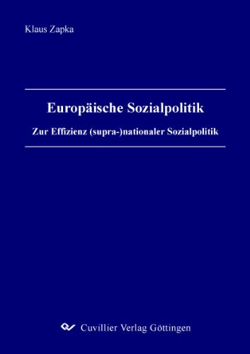 Preisvergleich Produktbild Europäische Sozialpolitik: Zur Effizienz (supra-)nationaler Sozialpolitik