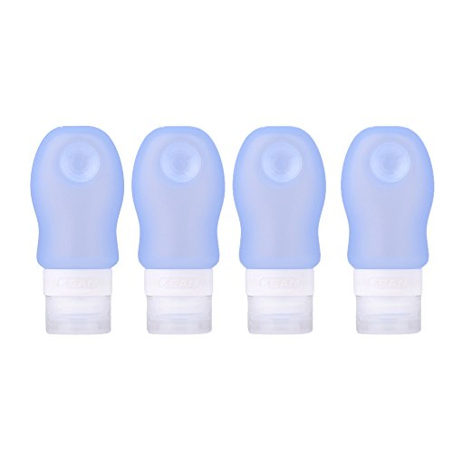 Preisvergleich Produktbild sanqi Reiseflaschen aus Silikon, nachfüllbar und nachfüllbar, nachfüllbare Behälter für kosmetische Shampoos oder flüssige Shampoos, Conditioner, Lotionen, Toilettenartikel