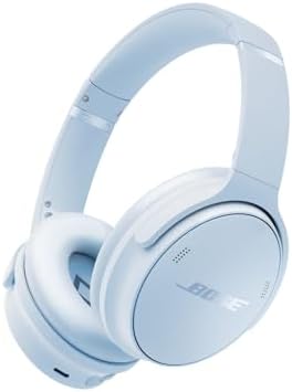Bose QuietComfort Headphones Cuffie con Cancellazione del Rumore Wireless e Bluetooth 5.1 Over-ear con Durata della Batteria Fino a 24 Ore, Blu ghiaccio - Edizione limitata