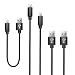 Produktbild Lightning Ladekabel 2M 1M 0,3M - 3er Pack Schwarz Nylon Apple Ladekabel für iPhone X 8/8 Plus 7/7 Plus 6S/6S Plus 6/6 Plus 5S 5C 5, iPad Air/Air 2, iPad Mini 2/3/4, iPad 4 - IOS 11