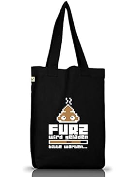 Shirtstreet24, Furz wird geladen..., Jutebeutel Stoff Tasche Earth Positive (ONE SIZE)