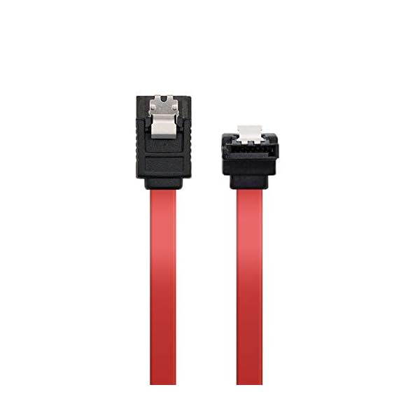 NANOCABLE 10.18.0301 - Cable SATA Datos acodado con Anclajes para Disco Duro o Dispositivos con conexión SATA, Rojo, 0… - Image 3