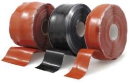 Black Self-Fusing Silicone Self Sealing Tape MT.3 x mm.25.4