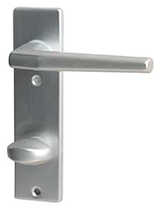 Alpertec 40040650K1 Aluminium Florence-Kurzschild Silber eloxiert für