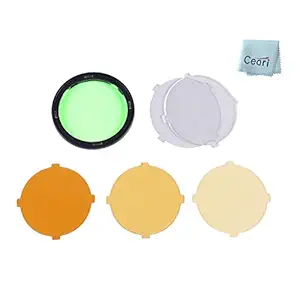 Godox AK-R16 Color Filter Plate Set, Compatible with Godox V1 Flash Series, V1-S, V1-C, V-1N, use with Godox H200R Round Flash Head, AD200 Pro, AD200