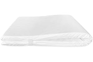 Acomoda Textil - Colchón Tumbona Impermeable. Cojín 180x60x6 cm, Desenfundable, Cómodo y Elegante. Ideal para Jardín, Playa, Piscina, Balcón y Terraza. (Blanco, 2)