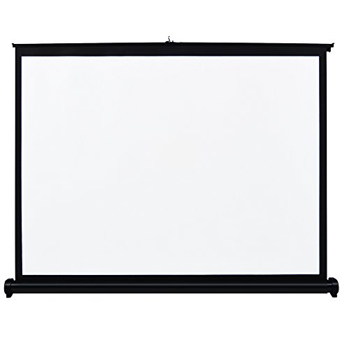 Docooler 40 inch Manual Pull Up Projection Screen High Definition Table Folding Aspect Ratio 4: 3 Portable Projection Screen for Projector DLP...