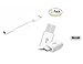 HundoP Club [Combo] Micro USB to USB C 3.1 Cable Adapter Type C Converter for Xiaomi 4C Lg G5 Nexus 5x 6p Oneplus3/3T/OnePlus 5 Macbook Type C Adapter [Pack of 2] With Type C to 3.5 mm stereo Audio Jack Converter Cable [White] RS.479.00