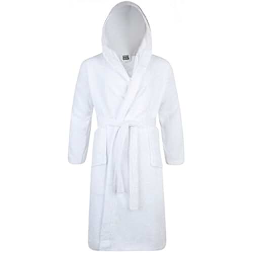 Amazon.co.uk mens white bathrobe