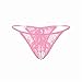Produktbild Unterwäsche Dessous lingerie Damen,Yanhoo Heiße Frauen Lace Crotchless Höschen Crotch Thong mit Perlen Massieren Unterwäsche (Rosa, Freie Größe)