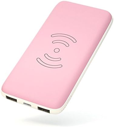 iPhone X Wireless Power Bank,HARBOR 10000mAh Portable Power Bank,Fast Wireless Power Bank 2 in 1 Dual USB port External Battery Charger For iPhone 8/8 Plus/iPhone X ,Samsung Galaxy Note8/S8/S7/S7 Edge (PINK)