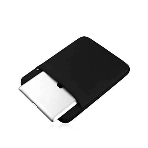 Reißverschluss Laptop Hülle Schutz Hülle Case Cover Schutzabdeckung Notebook Hülle für MacBook Pro / Air – Schwarz, 13 Zoll - 8