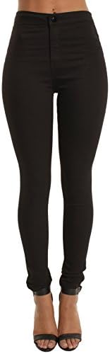 Portobello Punk High Waisted Skinny Jeans in White | Black | Camouflage | Wine | Shades of Blue