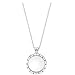 Pandora Damen-Kette mit Anhänger Medaillon 925 Silber rhodiniert 60 cm - 590529-60
