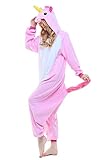Kigurumi Einhorn Pyjamas Schlafanzug Kostüm Erwachsene Anime Unisex Kostüme Jumpsuit Karneval Cosplay Tier - 