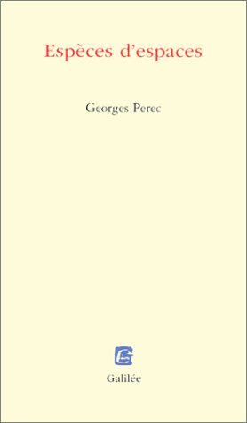 couverture de : Esp&egrave;ces d'espaces